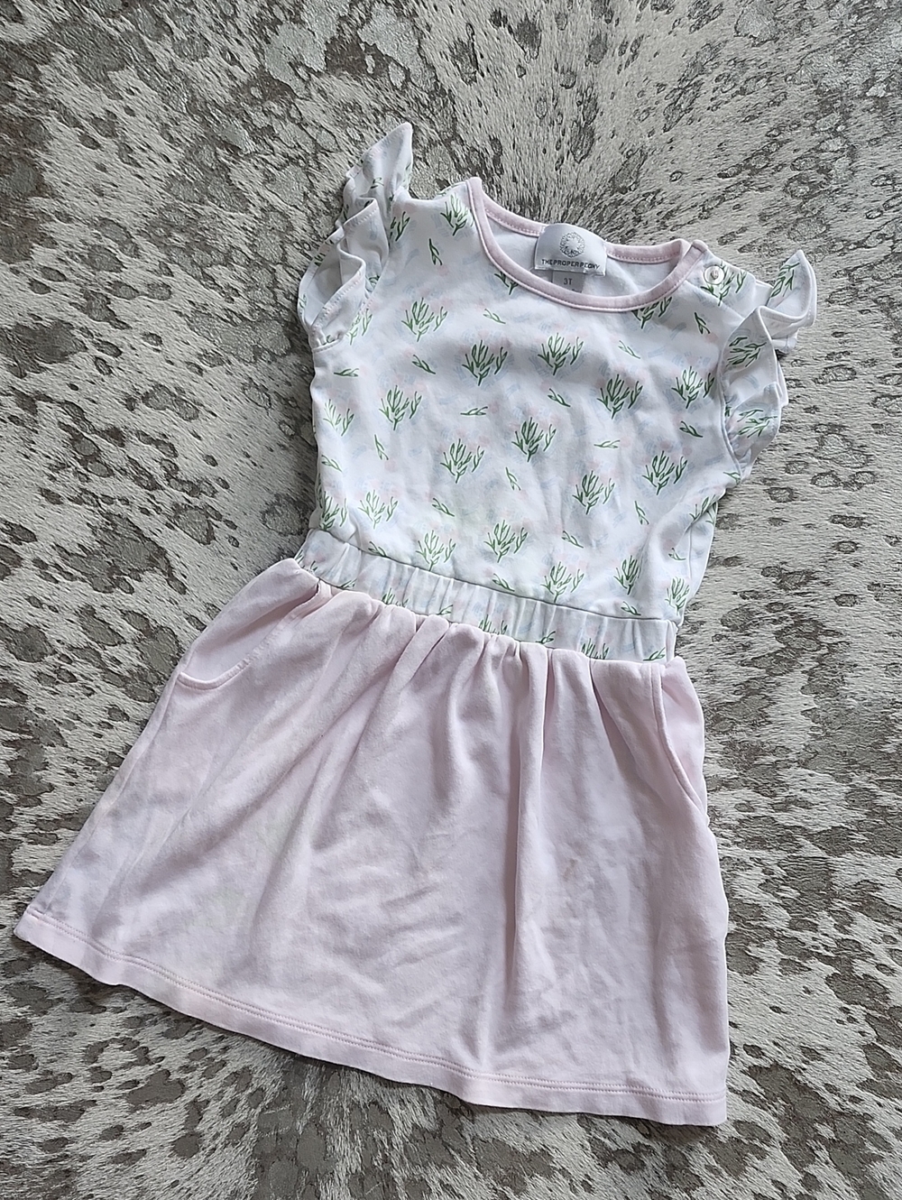 The Proper Peony Flutter Sleeve Dress Sz3T